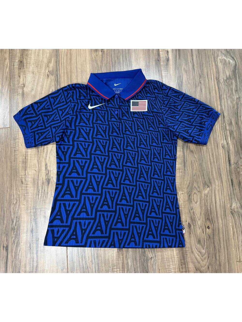 Nike 2024 Paris Olympic Team USA Offical Dri-FIT ADV Skateboarding Polo *RARE*